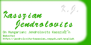 kasszian jendrolovits business card
